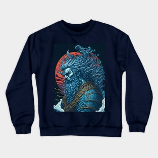 POSEIDON WALL ART Crewneck Sweatshirt